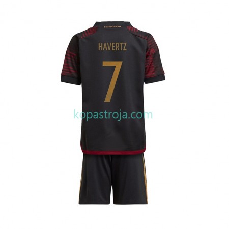 Billiga Fotbollströjor Tyskland Havertz 7 Barn Borta tröja WM 2022 Kortärmad
